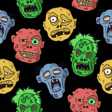 Zombi şirin seamless modeli