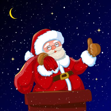 Noel Baba hediye torbayla kanal