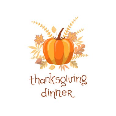 Handlettering Şükran akşam yemeği daveti tasarım