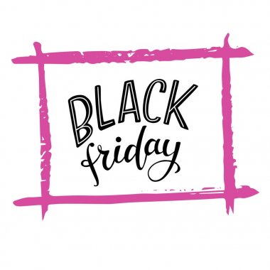 Modern hat Black Friday el yazı alıntı