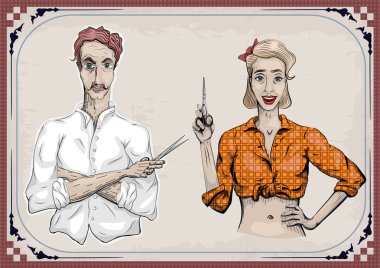 Adam erkek Kuaför Kuaför Kuaför haircutter, kadın kadına gi