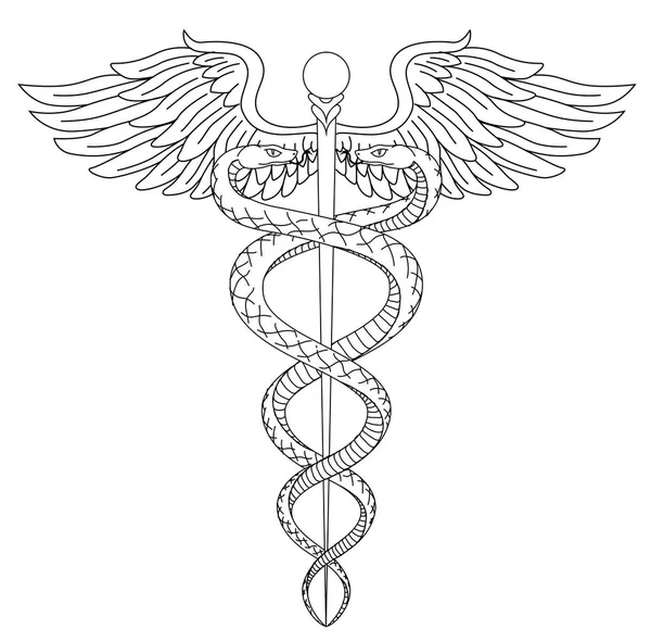 Cadeus tıbbi medecine eczane doktor acient sembolü sci