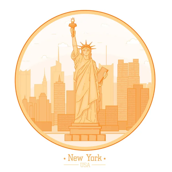 New York'taki Özgürlük Anıtı'nın sembolü özgürlük manzarası Schüco