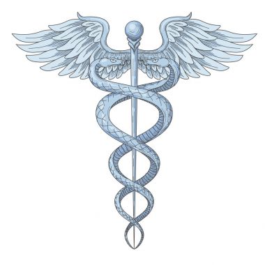 Cadeus tıbbi medecine eczane doktor antik yüksek Detaylı sy