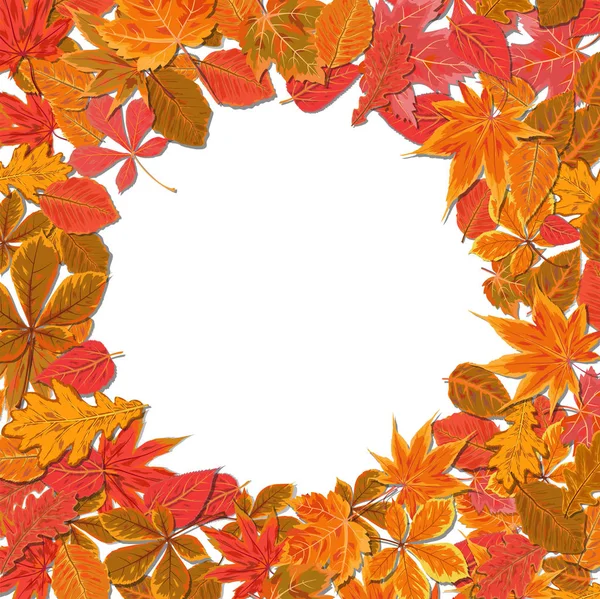 Sonbahar sezonu suluboya el ile çizilmiş kartı tasarım çizin vektör