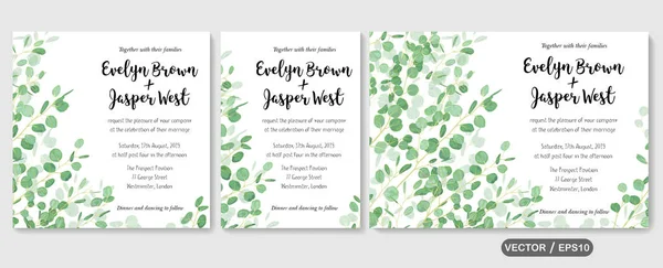 Düğün davet, davet rsvp teşekkür kartı vektör çiçek gre