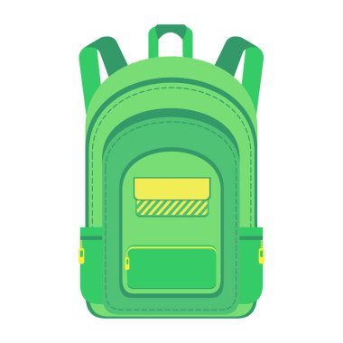 Sırt çantası. Çantanı. Çantanı yeşildir. 