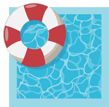 Lifebuoy su. Üstten Görünüm.