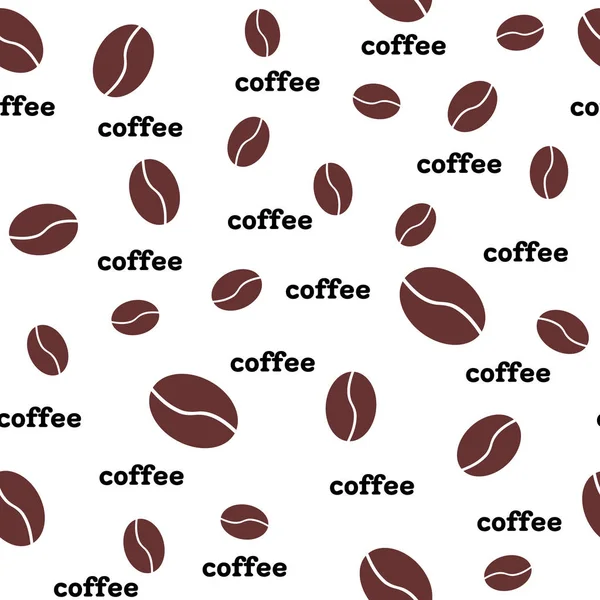 Seamless mönster av kaffe. — Stock vektor