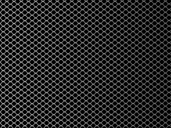 Wire mesh. Vector illustration on black background. — Stock Vector