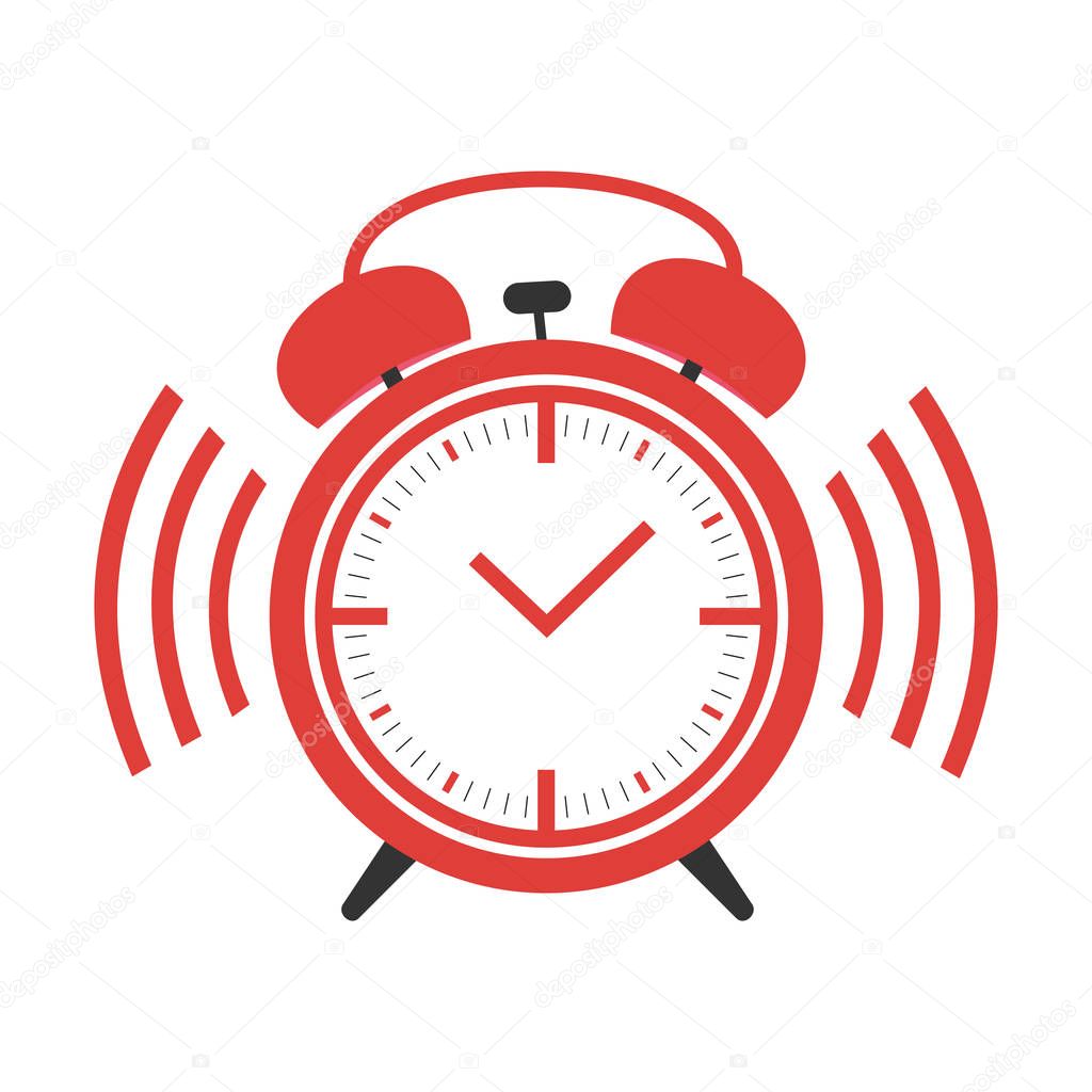 Clock Loud Ringing Alarm Clock Vector Illustration Stock Vector clock-loud-ringing-alarm-clock-vector-illustration-stock-vector
