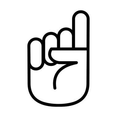 El. Palm. Parmak kadar. Simge. Hisse senedi vektör çizim.