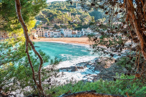 Espanha. A costa de Costa Brava, La Sera, Begur. Bela vista. — Fotografia de Stock