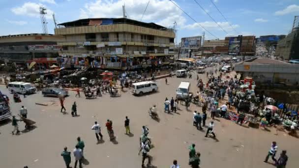 Ulicy sceny w Kampali, Uganda — Wideo stockowe