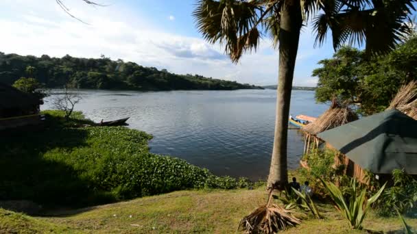 Turistas en los barcos en el Nilo — Vídeos de Stock