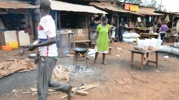 Scena di strada nella Jinja, Uganda — Video Stock