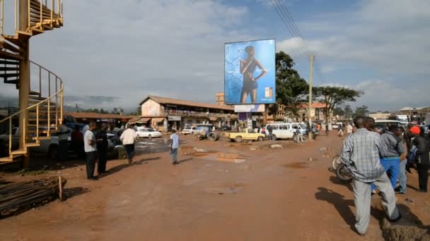 Scena di strada nel Kabale, Uganda — Video Stock