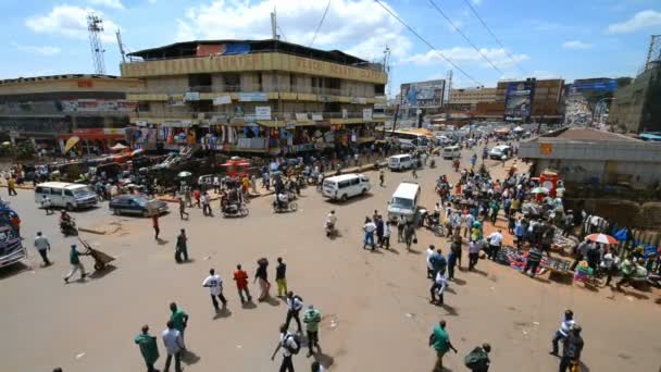 Pouliční scéna v Kampala, Uganda — Stock video