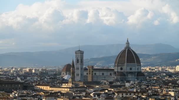 Vista del atardecer de Florencia — Vídeo de stock