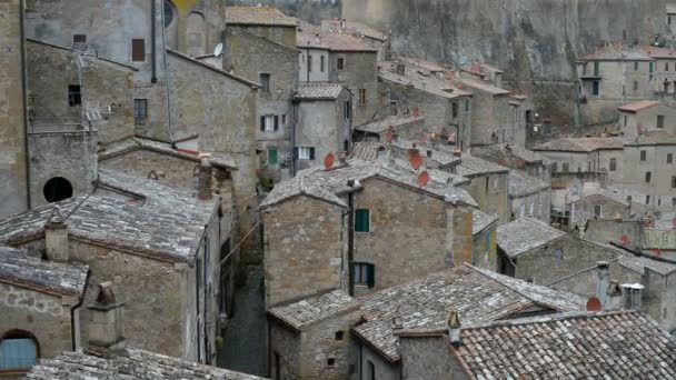 Красива середньовічне місто в Тоскані — стокове відео