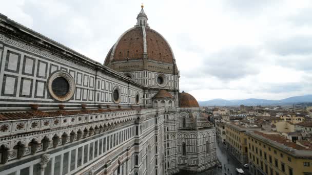 Catedral de Santa Maria del Fiore en Florencia — Vídeo de stock