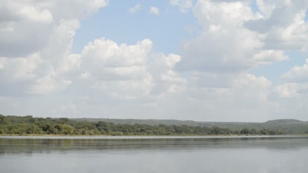 Берег реки Нил в Уганде — стоковое видео