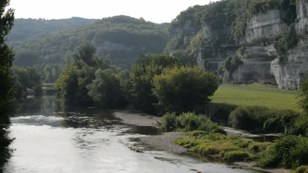 La Roque Saint Christophe เมืองที่มีป้อมในหน้าผา — วีดีโอสต็อก