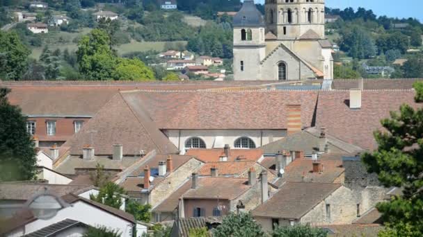 Romański kościół Cluny we Francji — Wideo stockowe