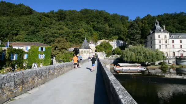 Brantome commune in France — Wideo stockowe