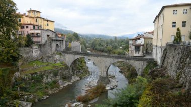 Castelnuovo di Garfagnana village in Italy
