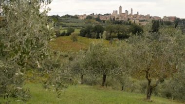 Ortaçağ Şehir San Gimignano İtalya