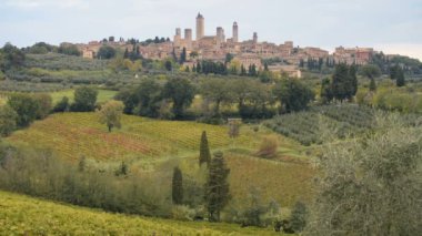 Ortaçağ Şehir San Gimignano İtalya