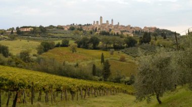 Ortaçağ Şehir San Gimignano İtalya