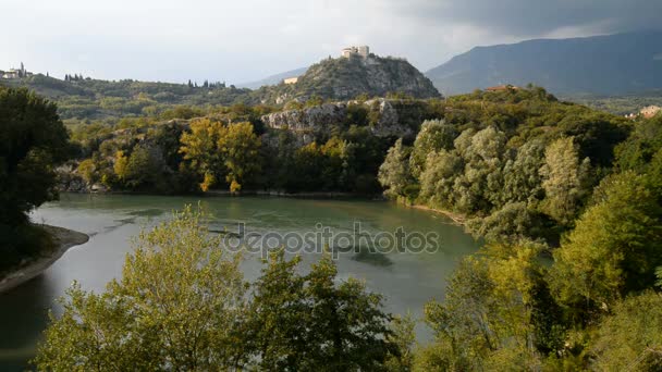 Paesaggio vicino alla Barga in Italia — Video Stock