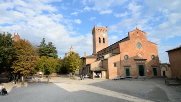 Katedra Santa Maria Assunta i Jesi w mieście San Miniato — Wideo stockowe