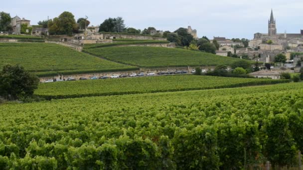 Vackra staden av Saint-Emilion i Frankrike — Stockvideo