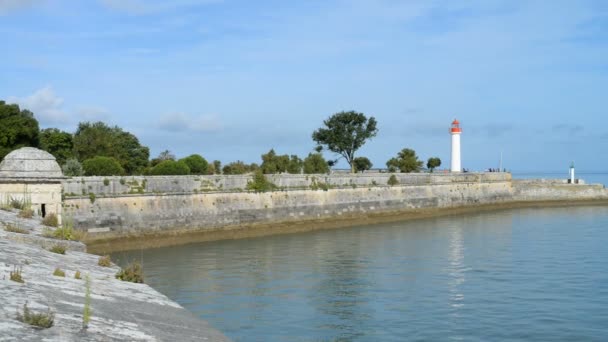 Lighthouse in St Martin village — Stock Video