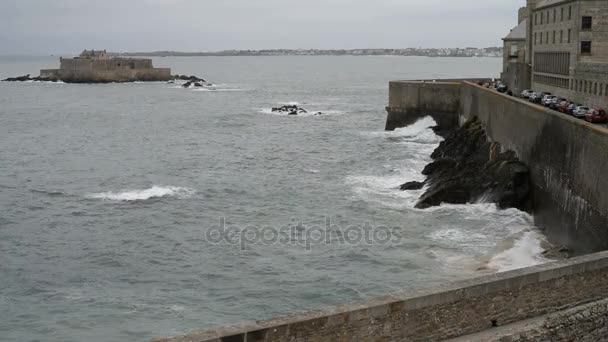 Saint Malo città in Francia — Video Stock