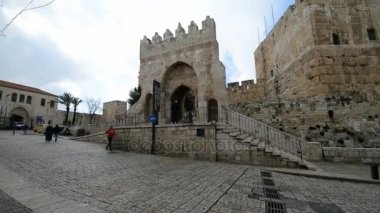 David kule Kudüs'ün girişi ile sokak sahne