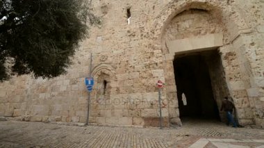 Zion kapısı eski şehrin Kudüs