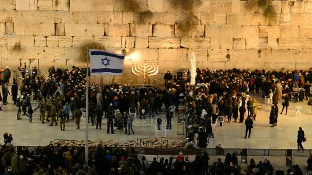 嘆きの壁、エルサレムの旧市街 — ストック動画