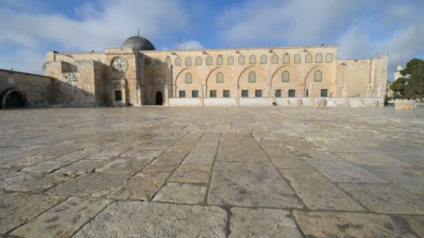 Al-Aqsa moskee in Jeruzalem — Stockvideo
