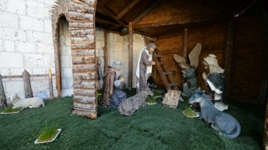 Gerçek doğum sahnesi Bethlehem Kilisesi önünde