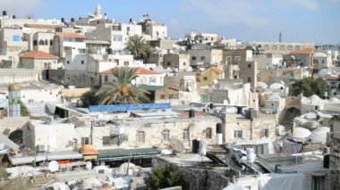 Damascus Gate Kudüs'te Müslüman çeyrek görünümünden