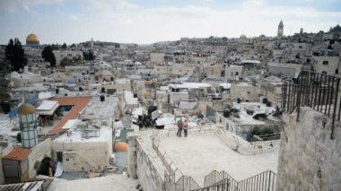 Damascus Gate Kudüs'te Müslüman çeyrek görünümünden