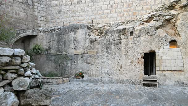 O túmulo do jardim em Jerusalém — Vídeo de Stock