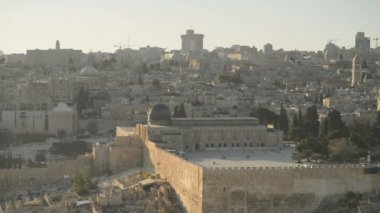 Mount of Olives Kudüs'te her bakıldığında gibi kaya kubbe