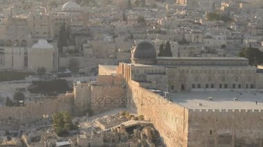 Mount of Olives Kudüs'te her bakıldığında gibi kaya kubbe