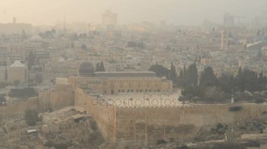 Mount of Olives Kudüs'te her bakıldığında gibi kaya kubbe 