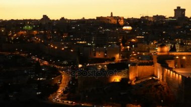 Mount of Olives Kudüs'te her bakıldığında gibi kaya kubbe